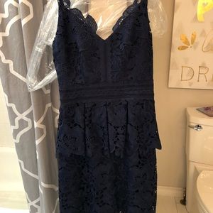 Ted Baker Navy Floral Dress!